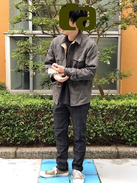 「aditional（アディショナル）のアイテム（トップス）」を使った、ぬのの布纏いさん（メンズ・168cm）の冬コーディネート