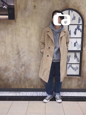 「ユニオンステーション」｜「アイテム（その他）」を使った、ぬのの布纏いさん（メンズ・168cm）の冬コーディネート