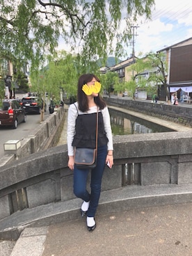 「Perry Ellis（ペリーエリス）のアイテム」を使った、おぱなさん（レディース・149cm）の春コーディネート