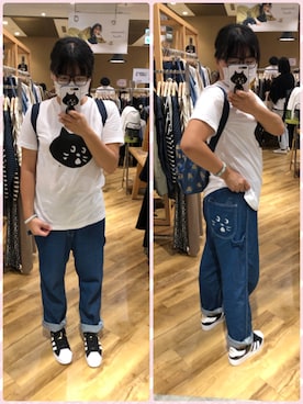 「にゃー（ニャー）のアイテム（PC・スマホグッズ/家電）」を使った、Atobeさん（レディース・167cm）の秋コーディネート