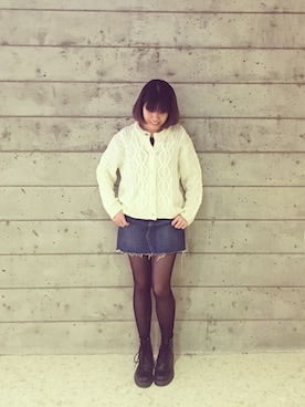 「SLY（スライ）のアイテム（その他）」を使った、soshieiさん（レディース・158cm）の冬コーディネート