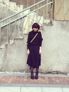 「Solvil et Titusのアイテム」を使った、soshieiさん（レディース・158cm）の冬コーディネート