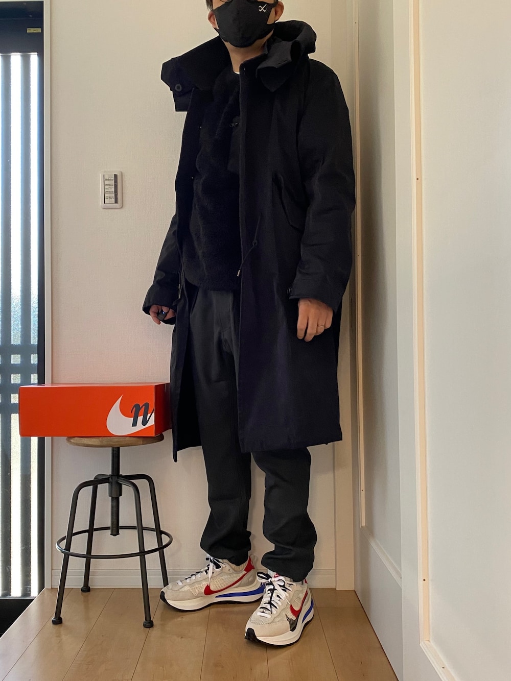 Sacaiのモッズコートを使ったメンズ人気ファッション