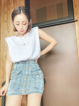 「asos（エイソス）のアイテム（アクセサリー）」を使った、みにあやさん（レディース・150cm）の夏コーディネート