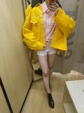 「autumn look」｜「アイテム（ジャケット/アウター）」を使った、♡皮卡喵♡さん（レディース・153cm）の秋コーディネート