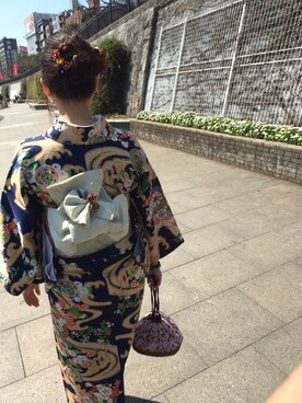 みほさんの（kimono | キモノ）を使ったコーディネート
