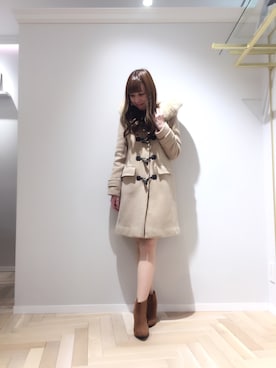 「フォックスファー」｜「アイテム（ジャケット/アウター）」を使った、ayakoさん（レディース・162cm）の秋コーディネート