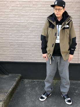 「Back Channel（バックチャンネル）のアイテム（パンツ）」を使った、しゅんころさん（メンズ・176cm）の冬コーディネート
