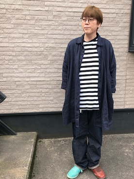 「osharewalker（オシャレウォーカー）のアイテム（トップス）」を使った、しゅんころさん（メンズ・176cm）の春コーディネート