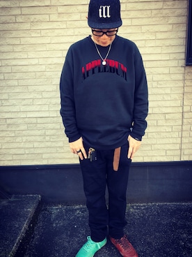 「SWAGGER（スワッガー）のアイテム（スニーカー）」を使った、しゅんころさん（メンズ・176cm）の秋コーディネート