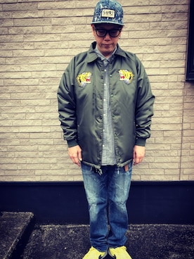 「APPLEBUM」｜「アイテム（ジャケット/アウター）」を使った、しゅんころさん（メンズ・176cm）の冬コーディネート