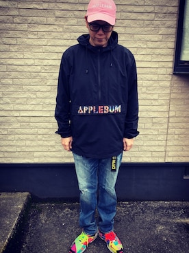 「APPLEBUM」｜「アイテム（ジャケット/アウター）」を使った、しゅんころさん（メンズ・176cm）の春コーディネート