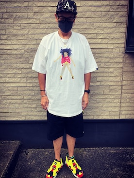 「Back Channel（バックチャンネル）のアイテム（パンツ）」を使った、しゅんころさん（メンズ・176cm）の夏コーディネート
