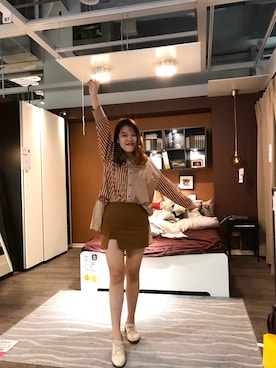 「H:CONNECT（エイチコネクト）のアイテム（トップス）」を使った、ciciさん（レディース・163cm）の春コーディネート