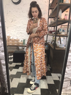 「Kaon（カオン）のアイテム（ジャケット/アウター）」を使った、Chih Lei Chenさん（レディース・163cm）の春コーディネート