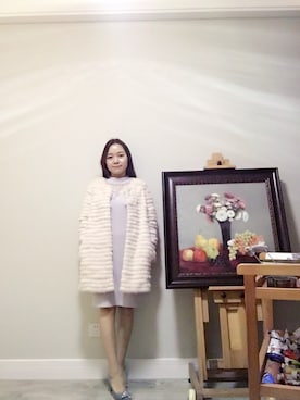 「SNIDEL（スナイデル）のアイテム（ピーコート）」を使った、浅羽神明さん（レディース・154cm）の春コーディネート