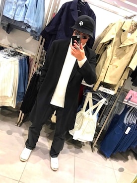 「ドラフトリーバイス」｜「アイテム（帽子）」を使った、かっつうさん（メンズ・174cm）の冬コーディネート