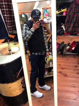 「ドラフトリーバイス」｜かっつうさん（メンズ・174cm）の冬コーディネート