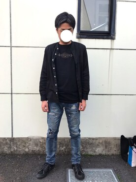 「STARLIN GEAR（スターリンギア）のアイテム」を使った、かっつうさん（メンズ・174cm）の春コーディネート