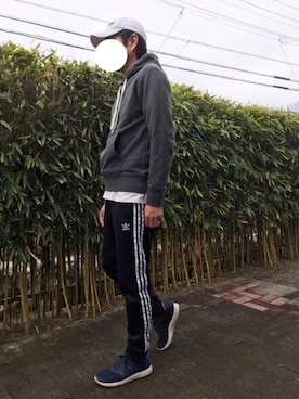 「FOXのアイテム」を使った、かっつうさん（メンズ・174cm）の冬コーディネート