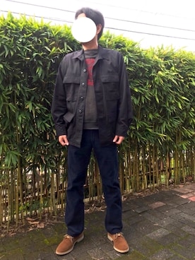 「DOUCAＬ'Ｓ（ドゥーカルス）のアイテム（シューズ）」を使った、かっつうさん（メンズ・174cm）の秋コーディネート