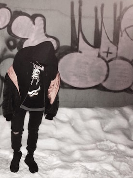 「rag & bone（ラグアンドボーン）のアイテム（パンツ）」を使った、R.Mさん（メンズ・165cm）の冬コーディネート