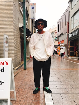 「spitfire（スピットファイア）のアイテム」を使った、長老さん（メンズ・170cm）の秋コーディネート