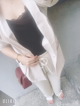 「MGMのアイテム」を使った、みー。さん（レディース・157cm）の夏コーディネート