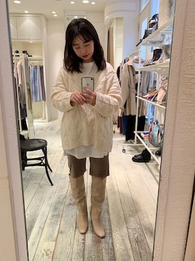 「ワントーンスタイル」｜yukatsuraさん（レディース・153cm）の冬コーディネート