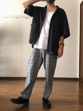 「kutir」｜「アイテム（アナログ腕時計）」を使った、HIROKIさん（メンズ・172cm）の秋コーディネート