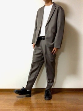 「アイテム（その他シューズ）」を使った、HIROKIさん（メンズ・172cm）の秋コーディネート