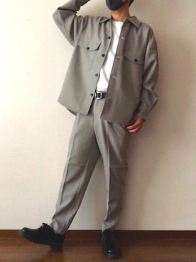 「アイテム（その他シューズ）」を使った、HIROKIさん（メンズ・172cm）の秋コーディネート