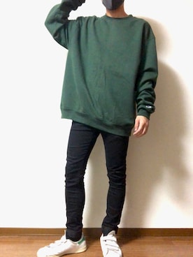 「LIDNM（リドム）のアイテム（その他パンツ）」を使った、HIROKIさん（メンズ・172cm）の秋コーディネート