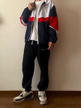 「大学生」｜「アイテム（ナイロンジャケット）」を使った、HIROKIさん（メンズ・172cm）の春コーディネート