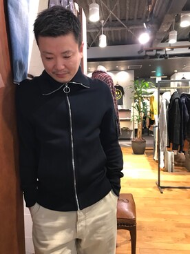 「NEIL BARRETT（ニールバレット）のアイテム（トップス）」を使った、sheffyさん（メンズ・163cm）の春コーディネート