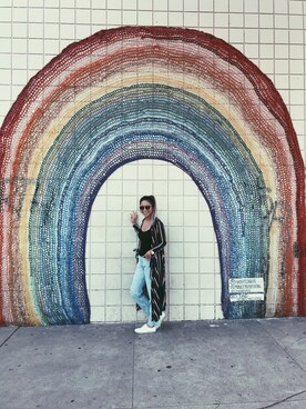 「Fred Segal（フレッドシーガル）のアイテム」を使った、Shannon Aimeeさん（レディース・165cm）の冬コーディネート