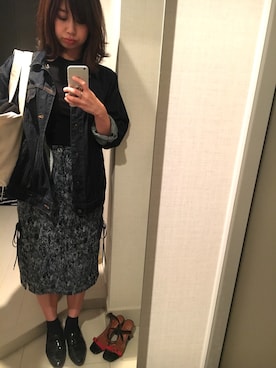「UNTITLED（アンタイトル）のアイテム（シューズ）」を使った、ゆいさんさん（レディース・154cm）の春コーディネート