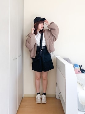 「apres jour（アプレジュール）のアイテム（マウンテンパーカー）」を使った、みさきさん（レディース・162cm）の秋コーディネート