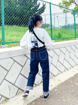 「CONVERSE（コンバース）のCONVERSE コンバース オール スター オックス / ALL STAR OX(BLACK) 32160321（スニーカー）」を使った、みさきさん（レディース・162cm・20代）の春コーディネート