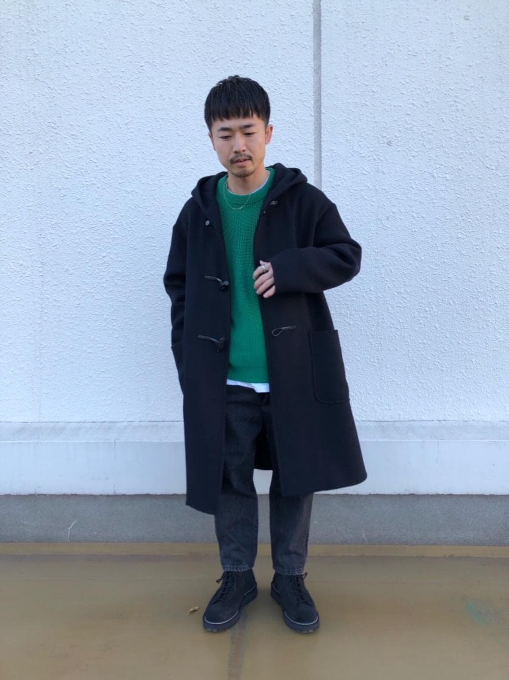 「BEAUTY&YOUTH UNITED ARROWSのBY K10 ネックレス2（ネックレス、その他）」を使った、taigaさん（メンズ・170cm）の冬コーディネートの1枚目の写真