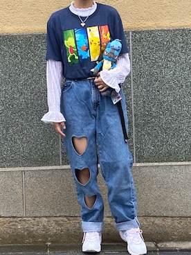 シャツ ブラウスを使った ポケモン のレディース人気ファッションコーディネート Wear