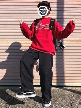 「onespo（ワンスポ）のアイテム（帽子）」を使った、　あいり☺︎さん（レディース・163cm）の秋コーディネート
