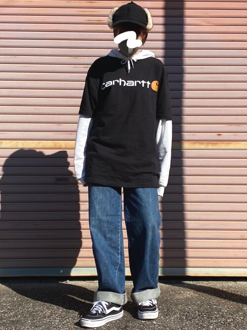 あいり Carharttのtシャツ カットソーを使ったコーディネート Wear