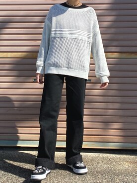 「GORGE（ゴージ）のアイテム（ニット/セーター）」を使った、　あいり☺︎さん（レディース・163cm）の春コーディネート