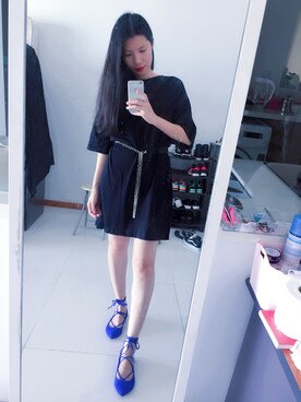 「STEVE MADDEN（スティーブマデン）のアイテム（その他シューズ）」を使った、CAMIECAMIEさん（レディース・165cm）の冬コーディネート