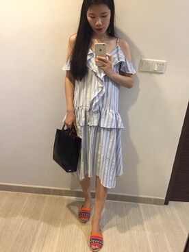 「アイテム（スリッポン、その他）」を使った、CAMIECAMIEさん（レディース・165cm）の冬コーディネート