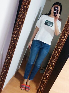 「SCHUTZ（シュッツ）のアイテム」を使った、CAMIECAMIEさん（レディース・168cm）の夏コーディネート