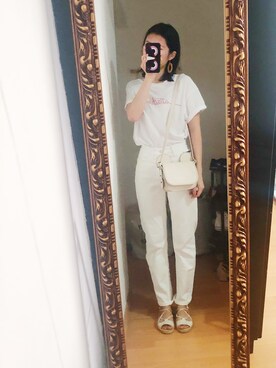 「SCHUTZ（シュッツ）のアイテム」を使った、CAMIECAMIEさん（レディース・168cm）の夏コーディネート