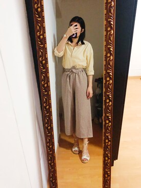 「SCHUTZ（シュッツ）のアイテム」を使った、CAMIECAMIEさん（レディース・165cm）の夏コーディネート