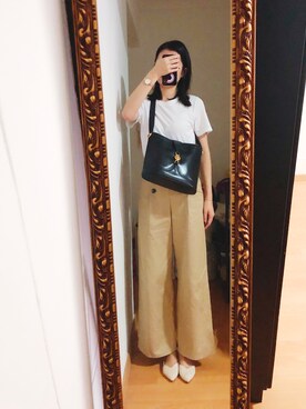 「handmade」｜「アイテム（アナログ腕時計）」を使った、CAMIECAMIEさん（レディース・165cm）の秋コーディネート